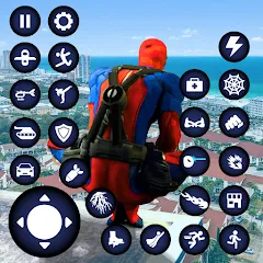 Синий Паук Игра: Супер Человек [Взлом/МОД Меню] на Андроид