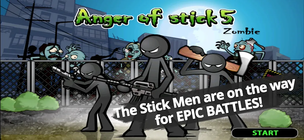 Anger of Stick 5 : Zombie - самый крутой экшен на Андроиде! Anger of Stick 5 : Zombie - самый крутой экшен на Андроиде!