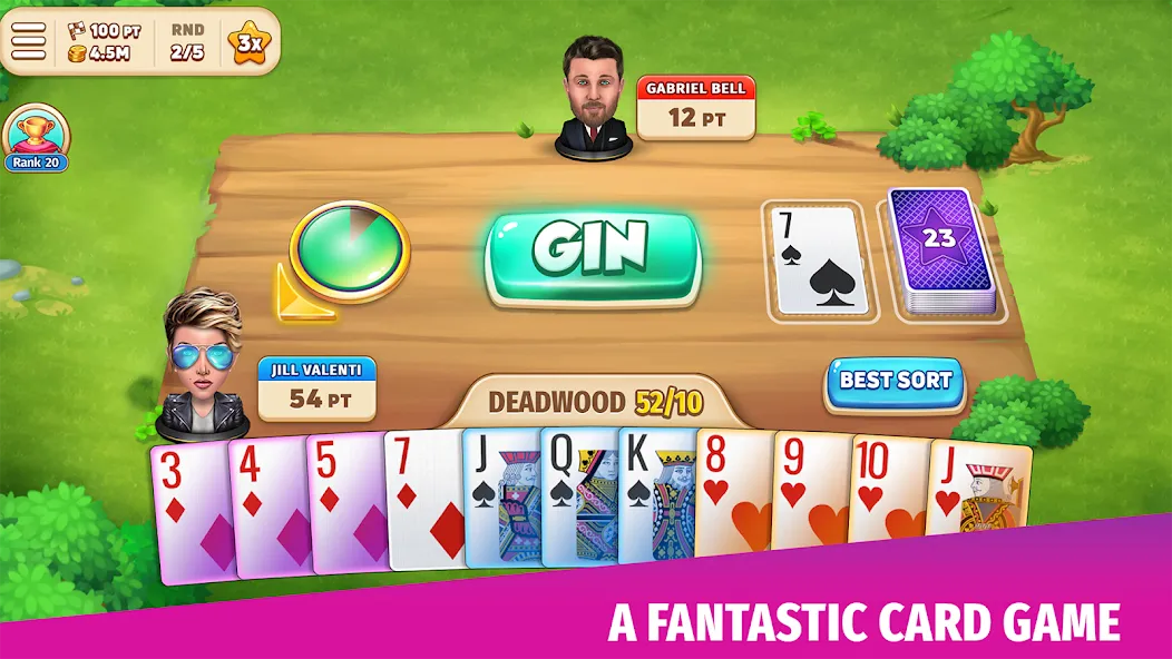 Gin Rummy Stars - Card Game: крутая игра для настоящих геймеров! Gin Rummy Stars - Card Game: крутая игра для настоящих геймеров!